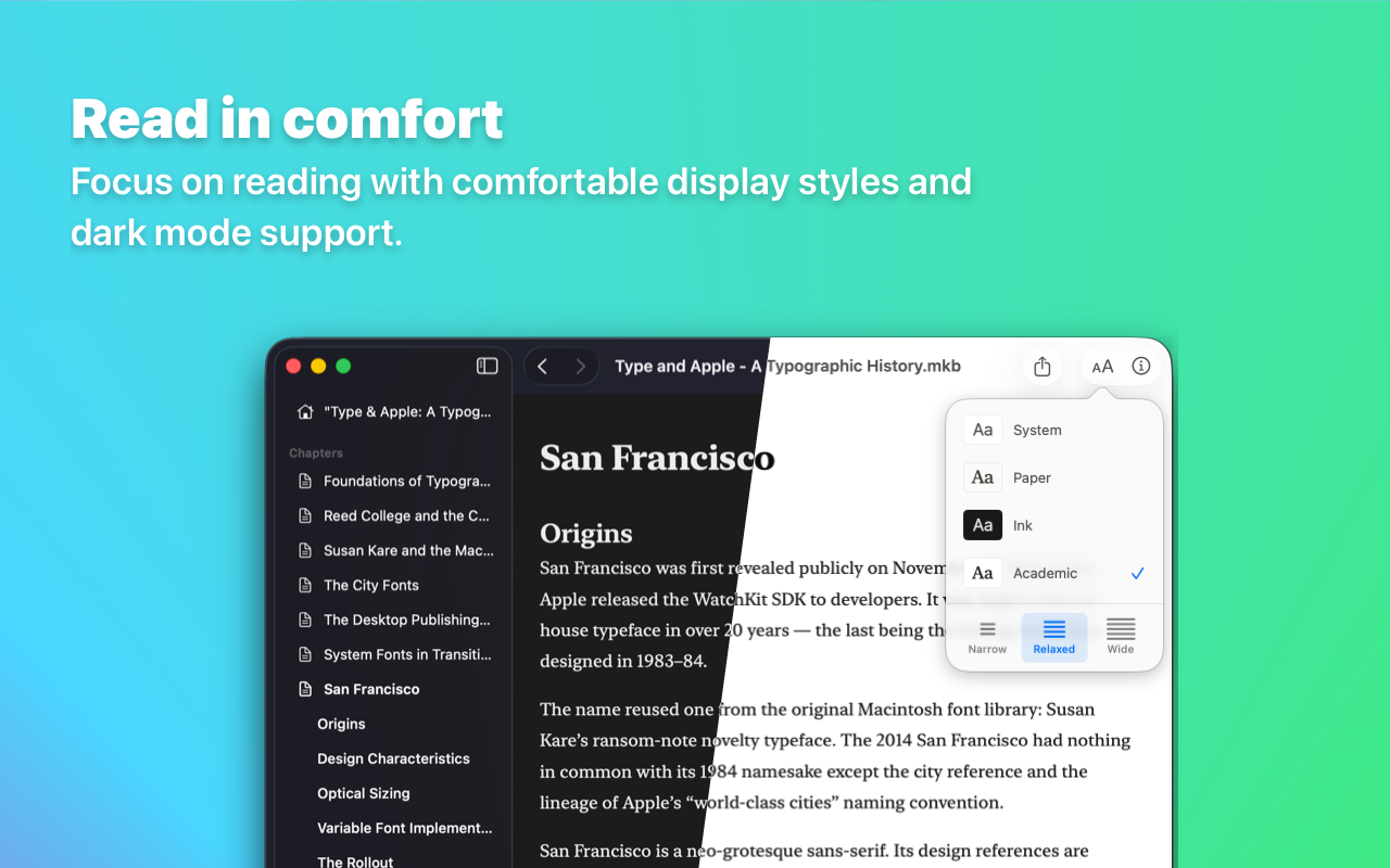 Markant — Read in comfort